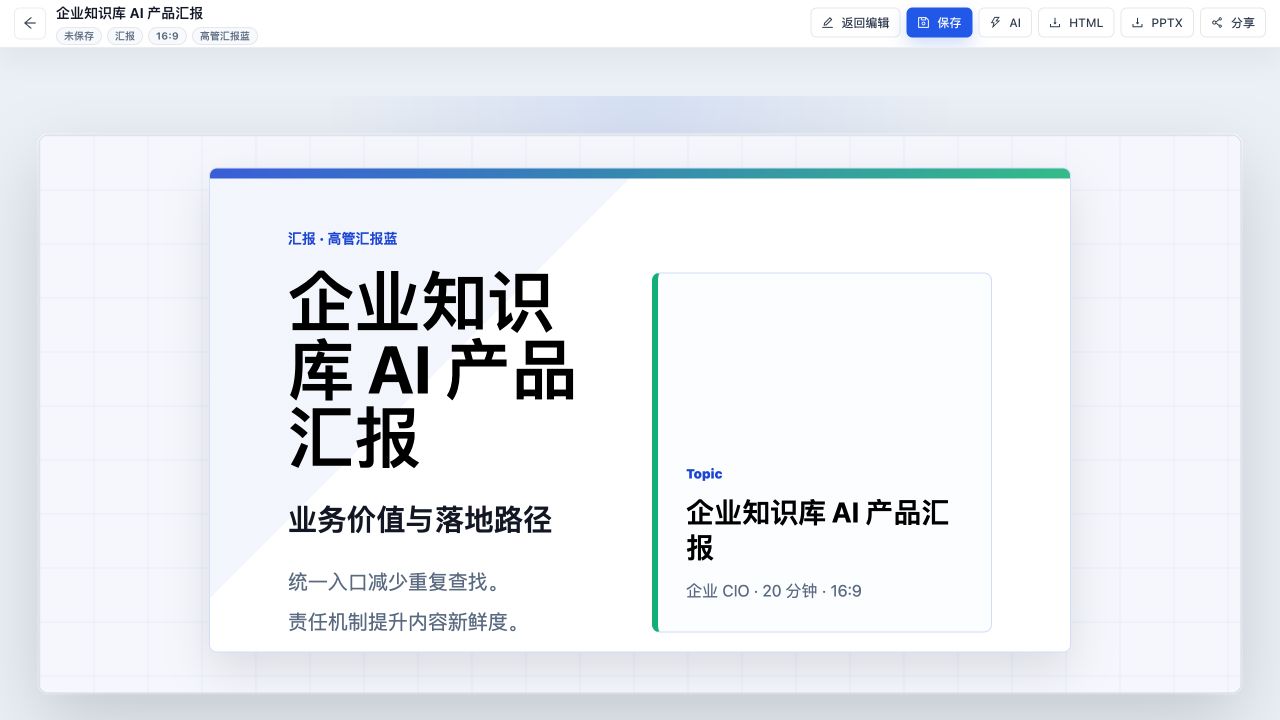 AIPPT Designer 最终界面